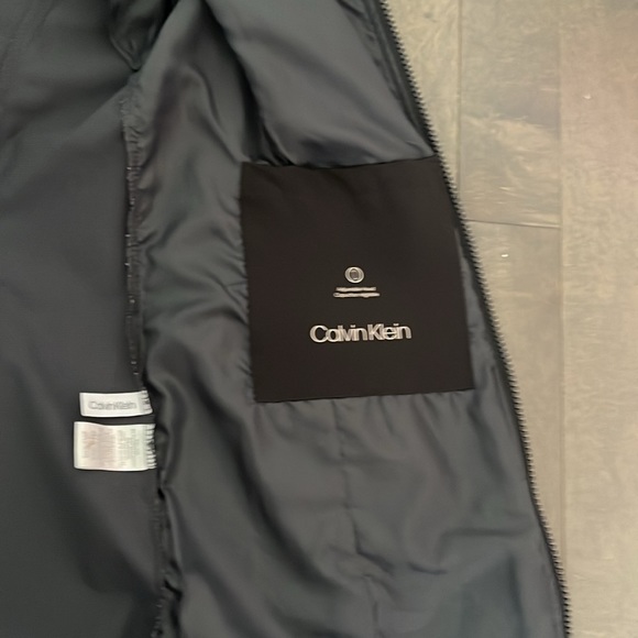 Calvin Klein Long Rain Jacket Womens Black (Size L) - Picture 7 of 7